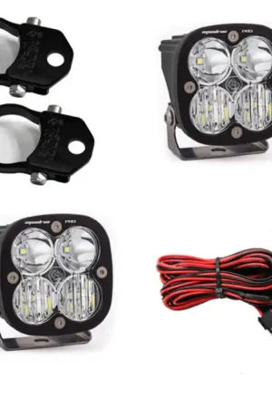 Baja Designs Squadron Pro LED Light Pods Kit w/A-Pillar Mounts/1.75in Harness Final Sale