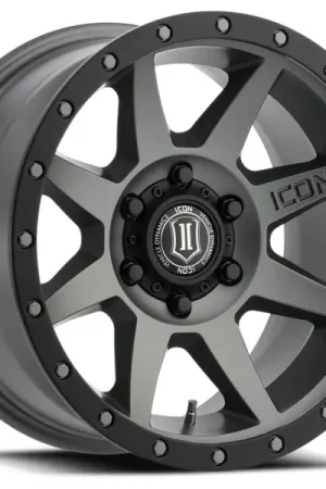 Limited Time ICON Rebound 18x9 6x5.5 25mm Offset 6in BS 95.1mm Bore Titanium Wheel