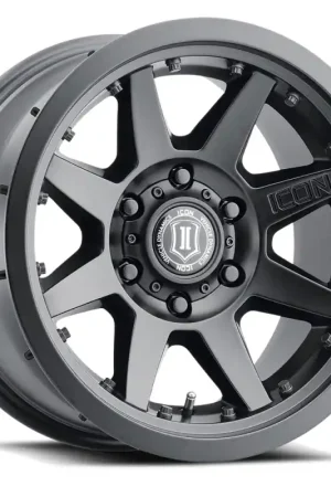 ICON Rebound Pro 17x8.5 6x5.5 25mm Offset 5.75in BS 95.1mm Bore Satin Black Wheel Hot Picks