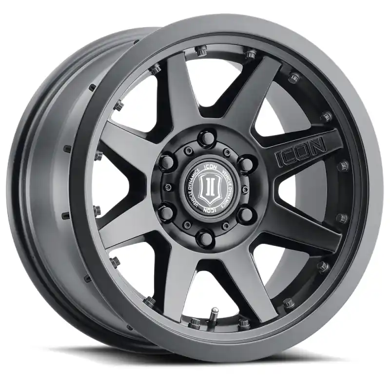 ICON Rebound Pro 17x8.5 6x5.5 25mm Offset 5.75in BS 95.1mm Bore Satin Black Wheel Hot Picks