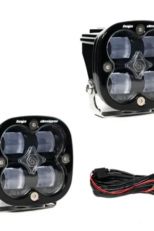 Hassle-Free Returns Baja Designs Squadron SAE LED Auxiliary Light Pod Pair - Clear