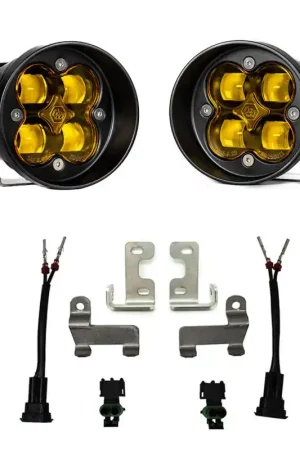 Baja Designs 12-21 Toyota Tacoma/Tundra/4Runner Squadron-R Fog Pocket Light Kit - SAE Amber Exclusive Offer