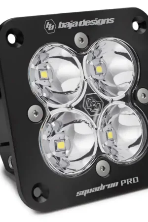 Baja Designs Squadron Pro Work/Scene Pattern Black Flush Mount LED Light Pod - Clear Wholesale