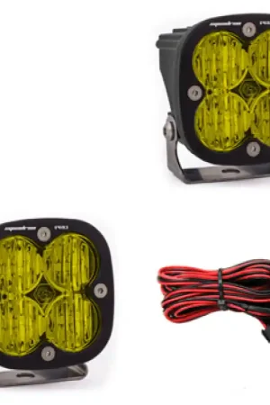 Baja Designs Squadron Pro Series Wide Cornering Pattern LED Light Pods - Amber Genuine