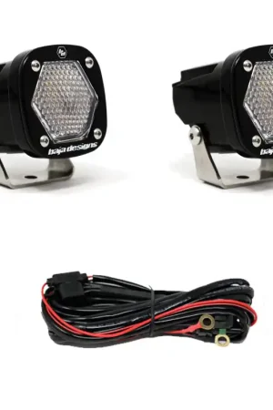Fan Favorite Baja Designs S1 Work/Scene LED Light w/ Mounting Bracket Pair