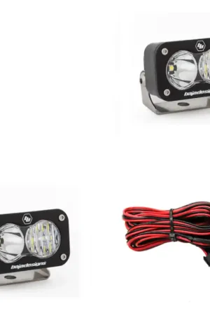 Premium Baja Designs S2 Sport Driving Combo Pattern Pair LED Work Light - Clear