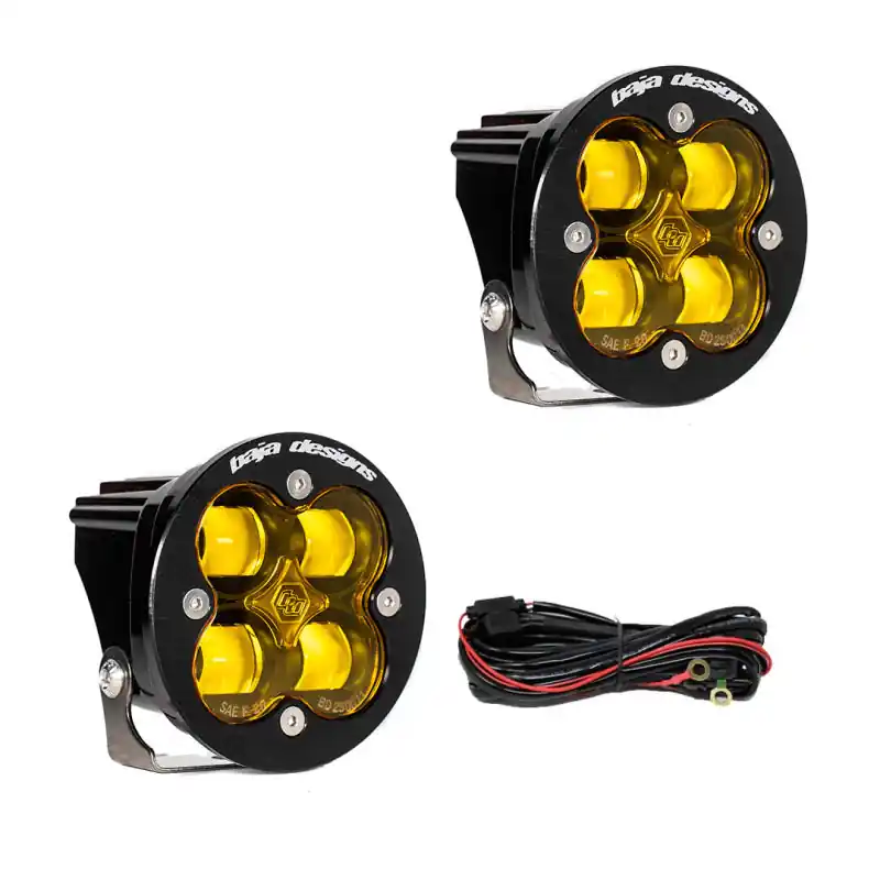 Holiday Sale Baja Designs Squadron R SAE LED Spot Light - Amber - Pair