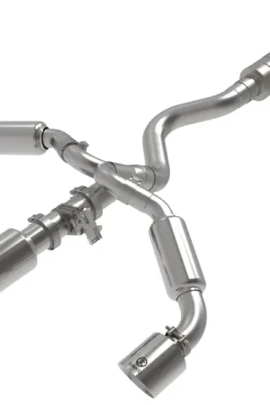 Affordable aFe 23-24 Toyota GR Corolla L3 1.6L (t) Gemini XV 3in to 2-1/2in Cat Back Exhaust w/ Polished Tips