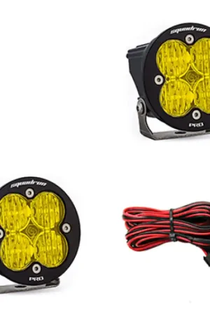While Supplies Last Baja Designs Squadron R Pro Wide Cornering Pair LED Light Pods - Amber