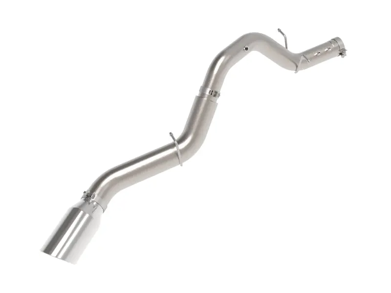 aFe Large Bore-HD 5in 409SS DPF-Back Exhaust System w/Pol Tip 24-25 GM Diesel Trucks V8-6.6L(td) L5P Popular