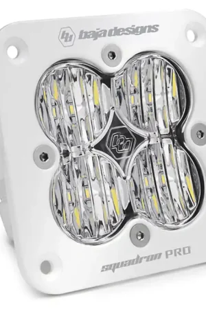 Baja Designs Squadron Pro White Wide Cornering Pattern Flush Mount LED Light Pod - Clear Mega Sale