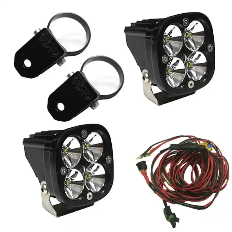 Get Yours Baja Designs Squadron Pro LED Light Pods Kit w/A-Pillar Mounts/2.00in Harness