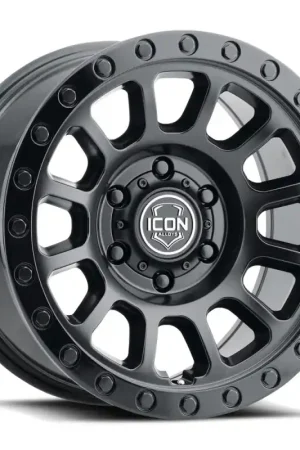ICON Hulse 18x9 8x6.5 12mm Offset 5.5in BS Double Black Exclusive