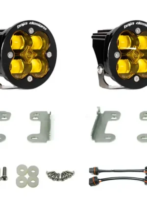 Baja Designs 2007-2018 Wrangler JL Rubicon Sport Fog Light Pocket Kit - Amber Instant Buy