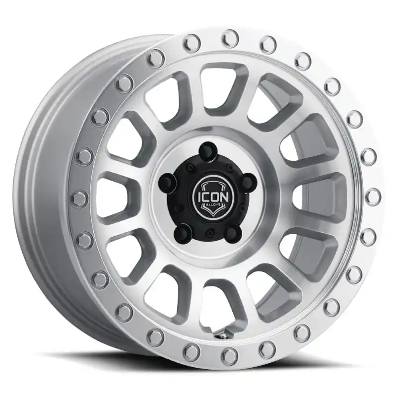 ICON Hulse 18x9 6x5.5 0mm Offset 5in BS Silver Machined Exclusive Offer