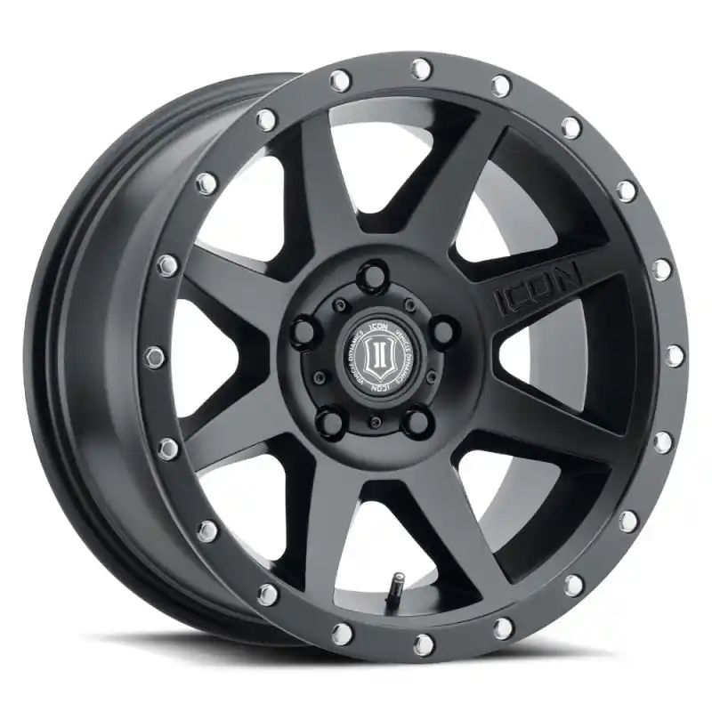 ICON Rebound 17x8.5 5x5.5 0mm Offset 4.75in BS Satin Black Wheel Top Pick
