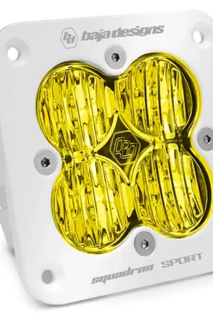 Baja Designs Squadron Sport White Wide Cornering Pattern Flush Mount LED Light Pod - Amber Clearance
