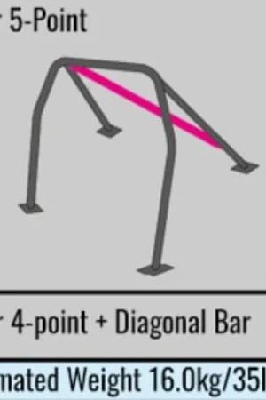 Cusco Safety 21 Steel Roll Cage 5P 40mm Hyundai Genesis CP w/Sunroof Crafted