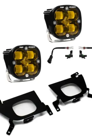 Buy Direct Baja Designs 2019+ Chevy Silverado 1500/2500/2500 HD SAE Amber Fog Pocket Kit