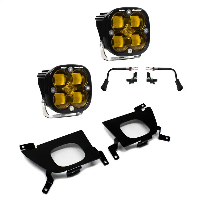 Buy Direct Baja Designs 2019+ Chevy Silverado 1500/2500/2500 HD SAE Amber Fog Pocket Kit