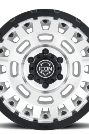 Icon Hammer Pro 17x8.5 / 5x150 / 25MM / 5.75in BS - Silver Machined Brand New