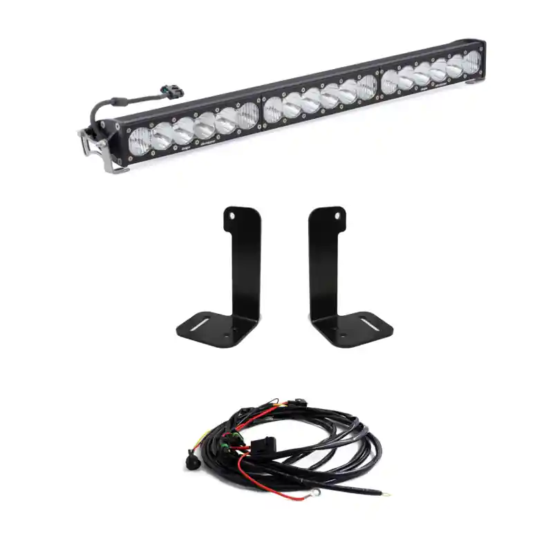 Baja Designs 2018+ Jeep Wrangler JL/JT OnX6+ 30in Bumper LED Light Bar Kit Free Shipping