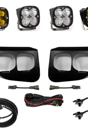 Handmade Baja Designs Ford Super Duty (20-On) Fog Lights Dual FPK Amber SAE/Pro DC Baja Designs