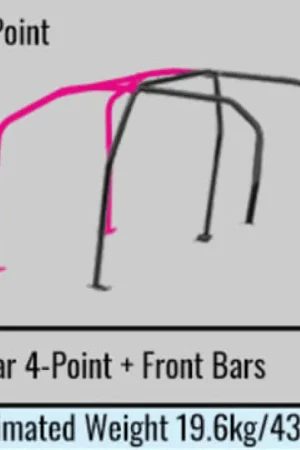 Cusco Chro-moly Roll Cage 6 Point Through Dash 4 Passenger CZ4A (S/O / No Cancel) While Supplies Last