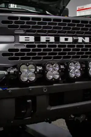 Hassle-Free Returns Baja Designs 2021+ Ford Bronco 6 XL Linkable Light Bar Kit Plastic Bumper Mount w/Upfitter