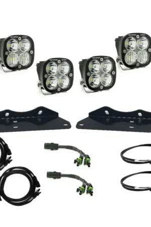 Top Pick Baja Designs 17-20 Ford F-150 Raptor S2 SAE Sportsmen Fog Pocket Kit - Amber