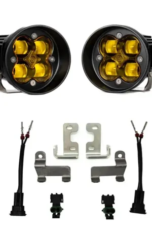 Baja Designs 2016+ Toyota RAV4 Squadron Fog Light Pocket Kit -Amber Warranty Included