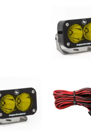 Baja Designs S2 Pro Series LED Light Pods Amber Lens Spot Pattern - Pair Limited Edition