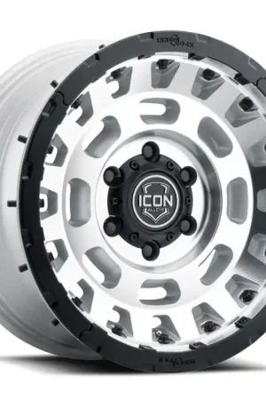 Direct From Factory Icon Hammer Pro 17x8.5 / 6x5.5 / 0mm / 4.75in BS - Silver Machined