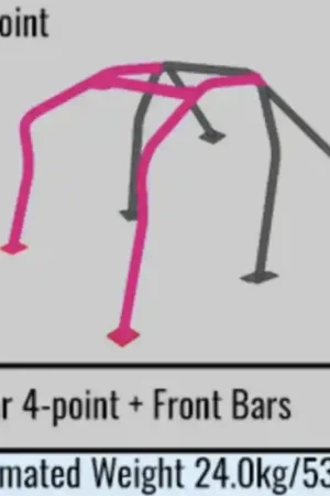 Cusco SFTY21 4-Passenger 6pt BLK Around Dash Roll Cage 08-16 Hyundai Genesis Coupe (S/O/No Cancel) Price Cut