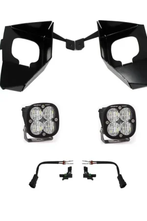 Baja Designs 16-18 Silverado Squadron Sport Fog Pocket Kit W/C - Amber Worldwide Shipping