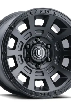 Factory Price ICON Thrust 17x8.5 6x5.5 0mm Offset 4.75in BS Satin Black Wheel