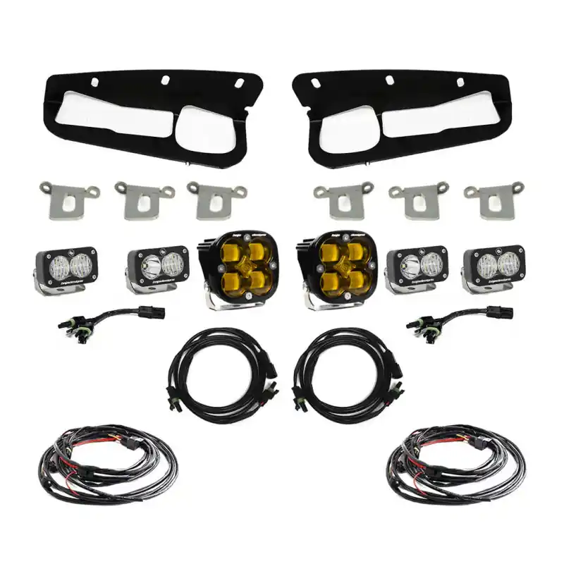 Baja Designs 2021+ Ford Bronco Amber SAE Fog Pocket Kit Crafted