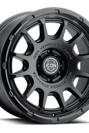 ICON Alloys Rancho 20x9 / 6x5.5 / 0mm / 5in BS DBL Black Wheel Original