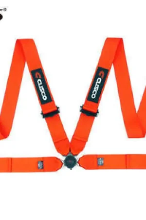 Cusco Universal 4 Point 3in Width Racing Harness - Red Top Pick