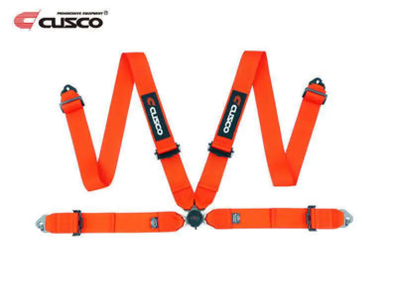 Cusco Universal 4 Point 3in Width Racing Harness - Red Top Pick