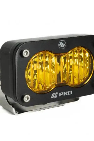 Warranty Included Baja Designs S2 Pro Wide Cornering Pattern LED Light - Amber
