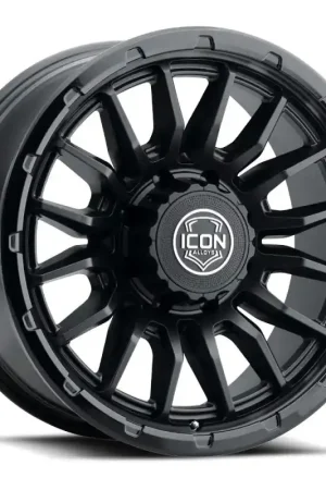 Limited Time ICON Alloys Cajon 20x9 / 8x6.5 / 12mm / 5.5in BS Double Black Wheel