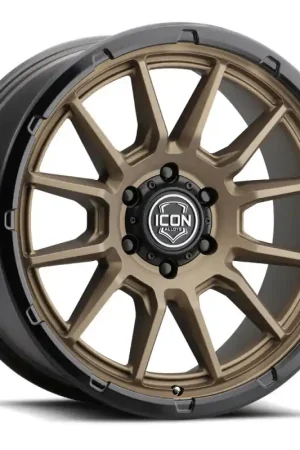 Grab Now ICON Alloys Cajon 20x9 / 6x135 / 16mm / 5.625in BS Satin Bronze Wheel w/ GB Lip