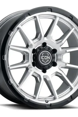 Buy Online ICON Alloys Cajon 20x9 / 6x135 / 16mm / 5.625in BS Silver Machined Wheel w/ GB Lip