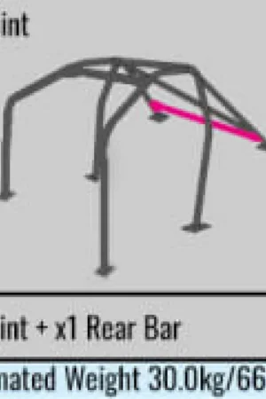 Cusco SFTY21 2-Passenger 8-Point BLK DASH-THROUGH Roll Cage Subaru GDA/GDB 01-07 (S/O/No Cancel) Best Seller