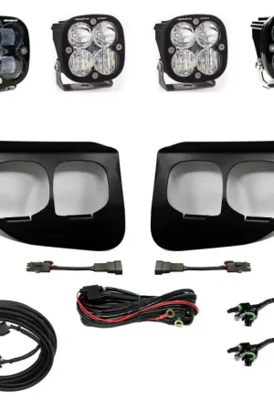 Genuine Baja Designs Ford Super Duty (20-On) Fog Lights Dual FPK SAE/Sport DC Baja Designs