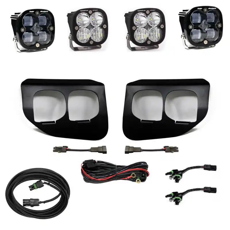 Genuine Baja Designs Ford Super Duty (20-On) Fog Lights Dual FPK SAE/Sport DC Baja Designs