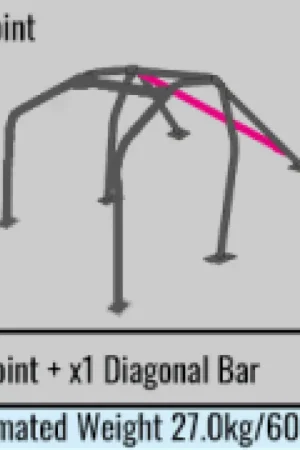 Cusco SFTY21 2-Passenger 7-Point BLK DASH-THROUGH Roll Cage Subaru STi GRB 08-14 (S/O NO CNCL) Best Price