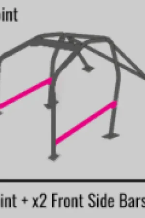 Final Sale Cusco SFTY21 2-Passenger 9-Point BLK DASH-THROUGH Roll Cage Subaru STi GRB 08-14 (S/O/No Cancel)