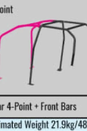 Modern Cusco D1 Chromoly 4/5-Pssgr 7-PT DASH-THRU Roll Cage Subaru GRB STi 08-14 (S/O/No Cancel) CUSCO BLUE